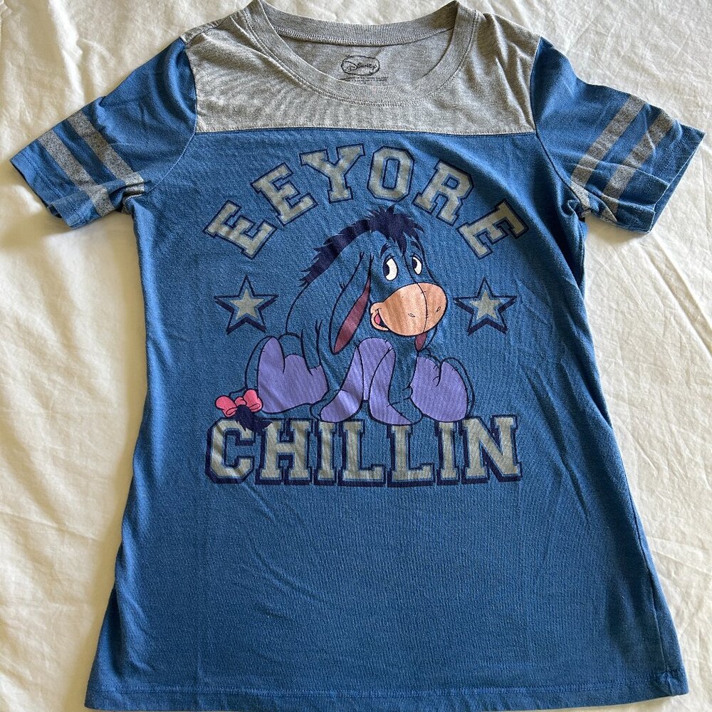 Disney Winnie The Pooh Donkey Eeyore Chillin T-Shirt Shirt Large Juniors 11/13